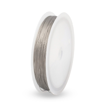 Linka Jubilerska Stalowa, Powłoka Nylonowa, Szary, 0.45mm, 80m/szpula (13WB18205)