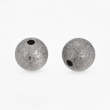 Koraliki Diamentowany Mosiądz 10mm Kolor: Stal Pistoletowa 10szt (13WB18259)