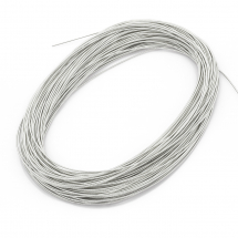 Bajorek do Haftu Twardy Miedź 1.25mm Kolor: Srebrny 180cm/10g (13WB18354)
