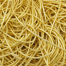 Bajorek do Haftu Figurowana Bambus Miedź 1.5mm Kolor: Złoty 400сm/10g (13WB18375)