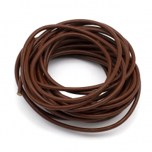 Шнур Натуральна Шкіра, Шоколад, 3мм, (13WB18540)