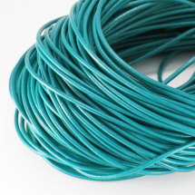 Sznurek Skóra Naturalna 2mm Kolor: Turkus 5m (13WB18549)