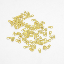 Łącznik do Łańcucha Mosiądz 7x3.9mm Otwór 1mm Kolor: Złoty 100szt (13WB18698)