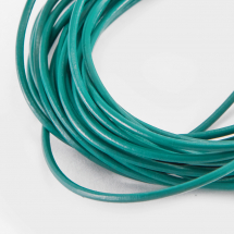 Sznurek Skóra Naturalna 1mm Kolor: Akwamaryn 10m (13WB18818)