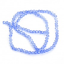 Koraliki Szklane Sztuczny Kryształ Klasa AA Bicone Galwanotechnika Teczowy Efekt Luźne. 3x3mm 115szt/36cm/nić (13WB19047)