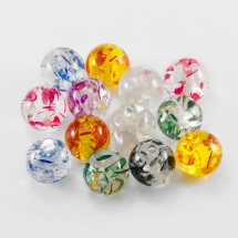 Koraliki z Żywicy Imitacja Bursztynu 12mm Kolor: Mix Kolorów 10szt (13WB19083)