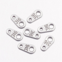 Łącznik do Łańcucha Stal Nierdzewna 8x4x0.4mm Otwór 1mm 20szt (13WB19160)