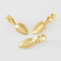 Uchwyt do Kaboszonów Stop Metalowy 21x8x6mm Otwór 4x6mm Kolor: Złoty 20szt (13WB19162)