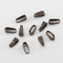 Тримачі для Підвісок, Латунь, Колір: Антична Мідь, Розмір: 10х3.5мм, (13WB19199)