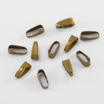 Тримачі для Підвісок, Латунь, Колір: Бронза, Розмір: 10х3.5мм, (13WB19201)