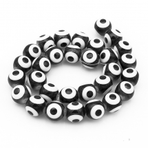 Koraliki Szklane Galwanizacja 9.5-10x10mm 30szt/30cm/sznur, (13WB19194)