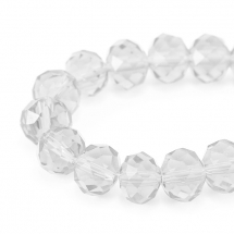 Szklane Sztuczny Kryształ Galwanizacja Fasetowany 14x10mm 60szt/60cm/sznur (13WB19329)