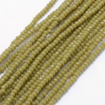 Koraliki Szklane Imitacja Jadeitu Fasetowany 2.5x1.5mm 197-201szt/30cm/sznur (13WB19387)