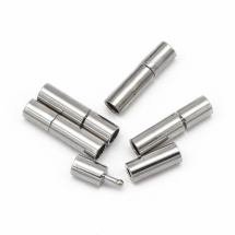 Zapięcie Bagnetowe, Mosiądz, do Tworzenia Biżuterii, Platyna, 17x4mm, Otwór 3mm, 5szt (13WB19536)