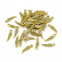 Zawieszka Stop Metalowy 17x5x1mm Otwór 2mm Kolor: Złoty 50szt (13WB19739)