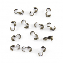 Łapaczki Żelazo 9x3mm Średnica Wewnętrzna 3mm Otwór 1.5mm Kolor: Antyczny Bronze 100szt (13WB19793)