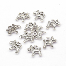 Кулон Собака, Метал, Колір: Срібло, Розмір: 13х13х4мм, Отвір 2мм, (13WB19914)