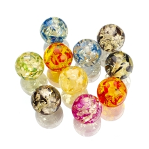 Koraliki z Żywicy Imitacja Bursztynu 16mm Kolor: Mix kolorów 10szt (13WB19967)