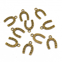 Zawieszka Stop Metalowy 18x12x1.5mm Otwór: 2mm Kolor: Bronze 10szt (13WB19915)