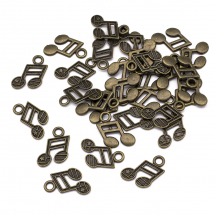 Zawieszka Notka Stop Metalowy 19x13x1.5mm Kolor: Bronze 25szt (13WB20740)