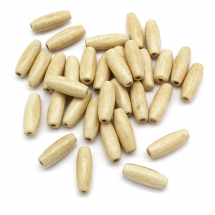 Koraliki Naturalne Drewniane, Barwione, Owal, Światło-Żółty, 23x8-9mm, około 90szt / 50g (13WB20790)