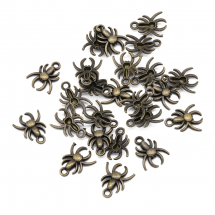 Zawieszka Pająk Stop Metalowy 16x13x3mm Kolor: Bronze 40szt (13WB20871)