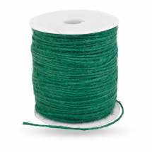 Sznurek Jutowy 2mm dla DIY Macrame Craftowe Kolor: Zielony około 100m/szpula (13WB21031)