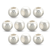 Srebro 925 Koraliki Okrągłe, 3x2.5mm, Otwór 1mm, 10szt (13WB21392)
