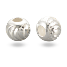 Srebro 925 Koraliki Okrągłe do Rękodzieła i Biżuterii, 5x4.5mm, 2szt (13WB21398)