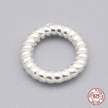 Srebro 925 Łącznik Kółko, 10x2mm, średnica wewnętrzna 6mm, 1szt (13WB21505)