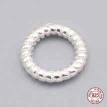 Srebro 925 Łącznik Kółko, 10x2mm, średnica wewnętrzna 6mm, 1szt (13WB21505)