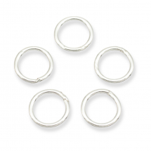 Срібло 925 Кільця Одинарні Нероз'ємні, 4х0.7мм, Внутрішній Діаметр 2.5мм, (13WB21525)
