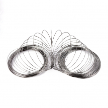 Drut Pamięciowy Stalowy do Naszyjników, Gunmetal, 1.0x115mm, 20 żeberek (13WB21606)