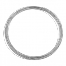 Дріт з Пам'яттю Сталевий для Намиста 0.6х115мм, Платина, (13WB21609)