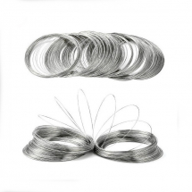 Drut Pamięciowy do Naszyjnika Collar, Stalowy, Platyna, 115x1.0mm, 20żeberek (13WB21610)