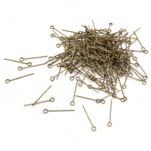 Szpilki Haczyki Mosiądz 20х0.7mm Kolor: Brązowy około 270szt/50g (13WB22550)
