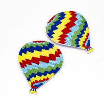 Naszywka Naprasowanka Termiczna Balon 76x60x1mm Kolor: Wielokolorowy 2szt (13WB23476)