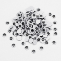 Oczka Żywe Plastikowa Baza Klejowa 10x3mm Kolor: Czarny około 240szt/20g/opakowanie (13WB23565)