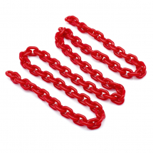 Łańcuszek Akrylowy Ręcznie Robiony 19x14x4mm Kolor: Czerwony Długość łańcuszka: 1m (13WB23712)