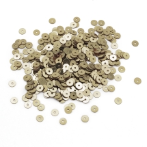 Cekiny Nieprzezroczyste Antique Metallic Indie 4mm Kolor: Złoty Beż około 2000szt/10g (13WB24141)