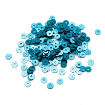 Cekiny Nieprzezroczyste Antyczne Metaliczne Indie 4mm Kolor: Ciemny Turkus około 2000szt/10g (13WB24216)