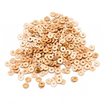 Cekiny Holograficzne Indie 4mm Kolor: Pomarańczowe Złoto około 1800szt/10g (13WB24268)