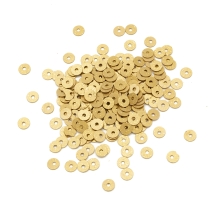 Cekiny Matowe Indie 4mm Kolor: Złoty około 1500szt/10g (13WB24271)