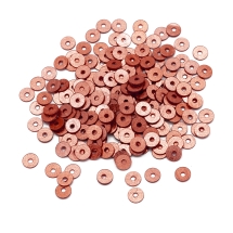 Cekiny Błyszczące Indie 4mm Kolor: Miedziany Czerwony około 2000szt/10g (13WB24280)