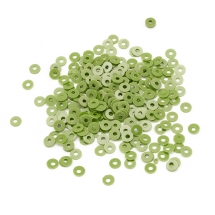 Cekiny Perłowe Indie 3mm Kolor: Limonkowy około 4000szt/10g (13WB24292)