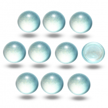 Kaboszony Szklany barwione sprayem 12x6mm Kolor: Akwamaryn 10szt (13WB24453)