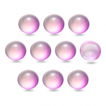 Кабошони Скляні, Круглі, Пофарбовані розпиленням, Колір: Сливовий, Розмір: 12x6мм, (13WB24455)