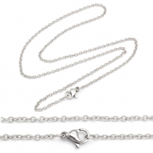 Naszyjnik Łańcuszek, Kotwicny Splot, Stal Nierdzewna, 45cm, 1szt (13WB24561)