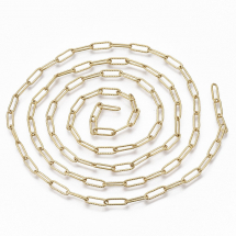 Łańcuszek Kotwiczny Żebrowany Stal Nierdzewna Lutowana 12x4x1mm Kolor: Złoty 1m (13WB24575)