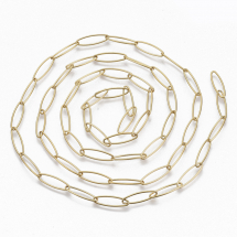 Łańcuszek Kotwiczny Stal Nierdzewna 20x6x1mm Kolor: Złoty 1m (13WB24576)